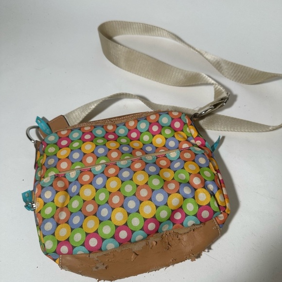 Red and Pink Crossbody Bag with Adjustable Strap - Picture 5 of 6